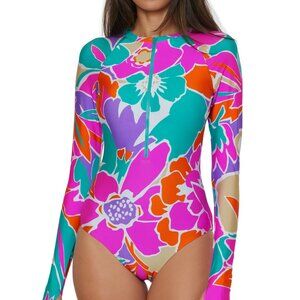 NWT Trina Turk Amalfi Long Sleeve Paddlesuit Swimsuit